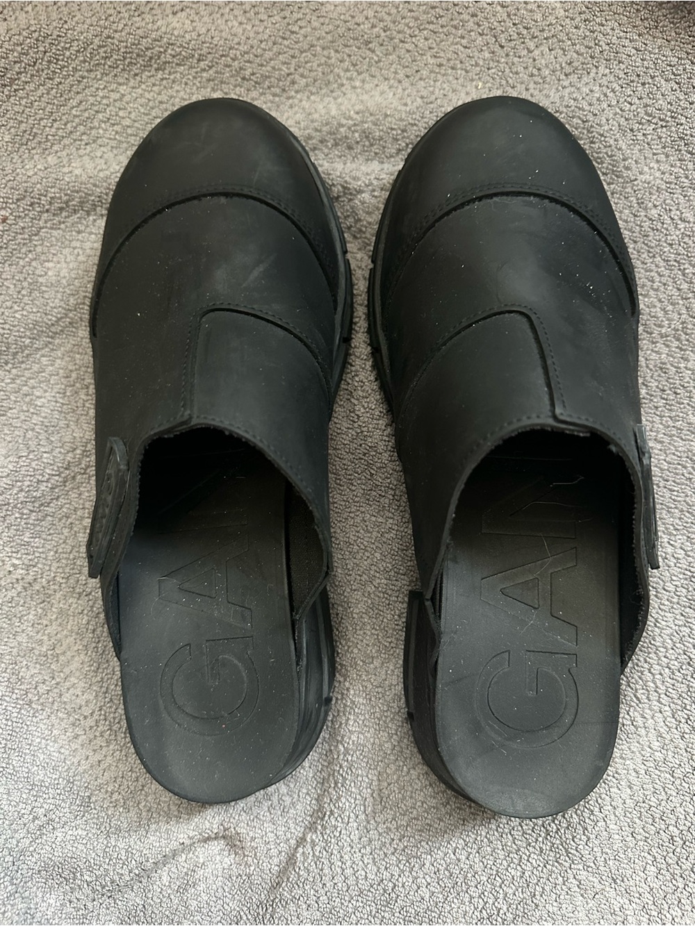 Ganni Black Slip-On Clog